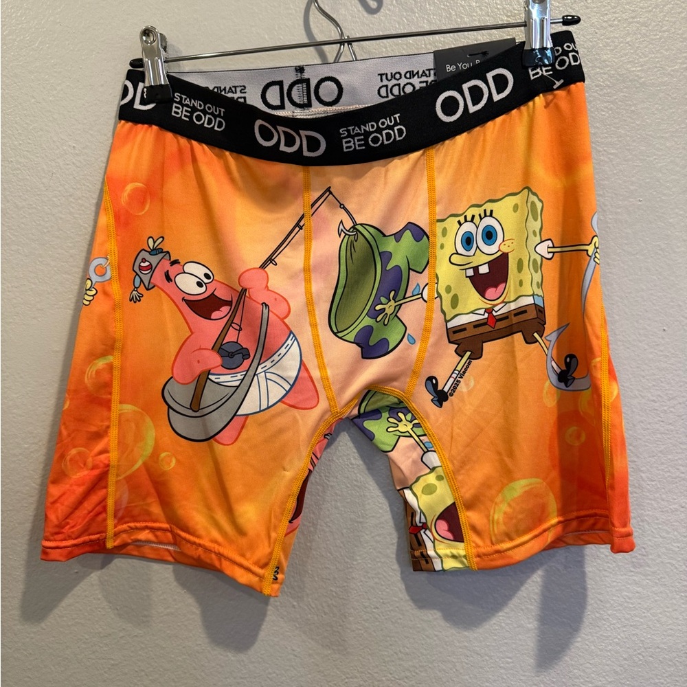 SpongeBob & Patrick Orange Graphic Boxer Briefs - size medium